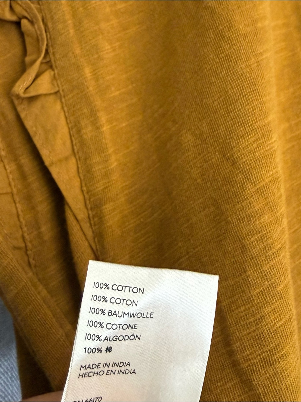 Anthropologie Mustard Yellow Ruffle Puff Sleeve Blouse Top Holly Cotton NWT S - Picture 3 of 7